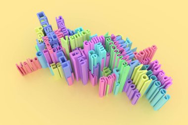 Seyahat hedef anahtar kelime kelime bulut. Web sayfası için, grafik de