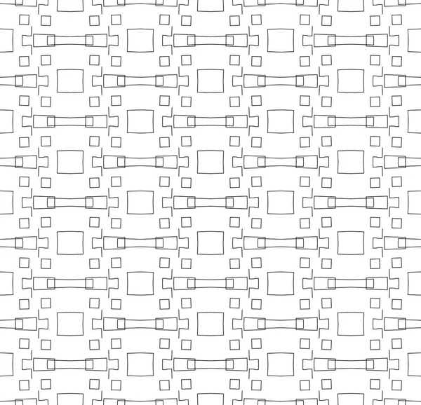 Proste linie, bezszwowe Kalejdoskop styl abstrakcyjny czarny & biały — Zdjęcie stockowe