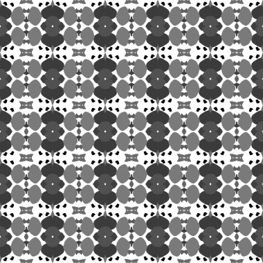Dikişsiz basit siyah & beyaz B&W soyut geometri deseni