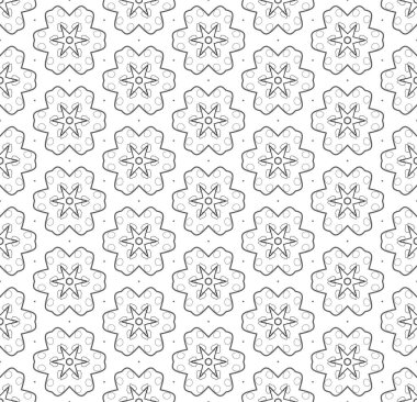 Dikişsiz basit siyah & beyaz B&W soyut geometri deseni