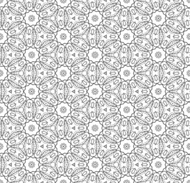 Dikişsiz basit siyah & beyaz B&W soyut geometri deseni