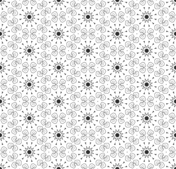 Dikişsiz basit siyah & beyaz B&W soyut geometri deseni