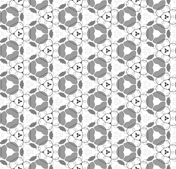Naadloze eenvoudige zwarte & wit B&W abstracte geometrie patroon — Stockfoto
