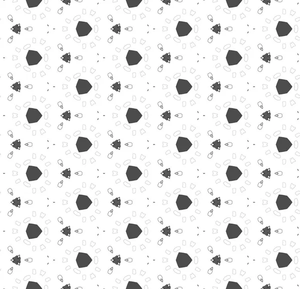 Seamless simple black & white B&W abstract  geometry pattern