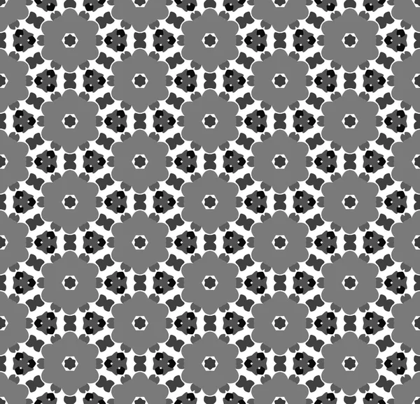 シームレスなシンプルなシンプルなブラック&ホワイトB&W抽象ジオメトリパターン — ストック写真