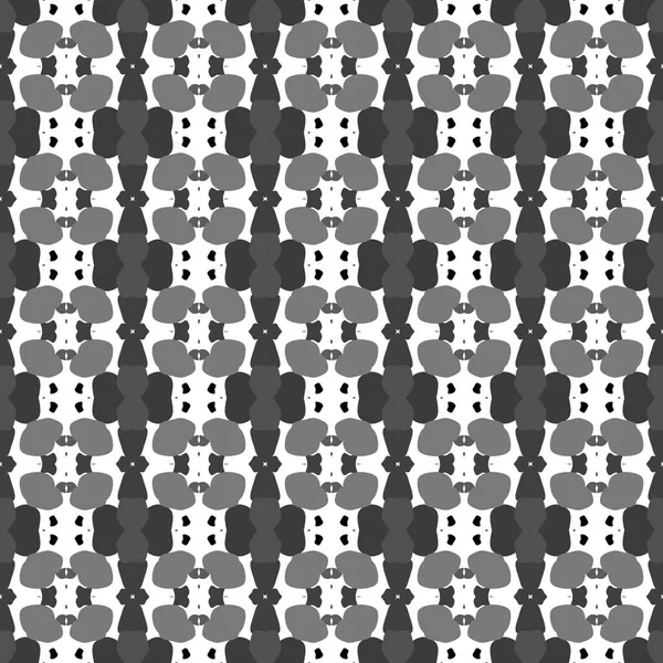 无缝简单的黑色和白色 B+W 抽象几何图案 — 图库照片