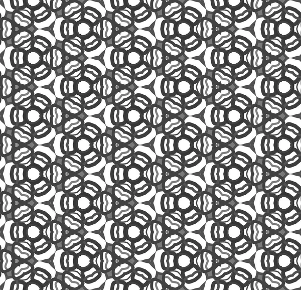 Problemfri enkel sort & hvid B & W abstrakt geometri mønster - Stock-foto