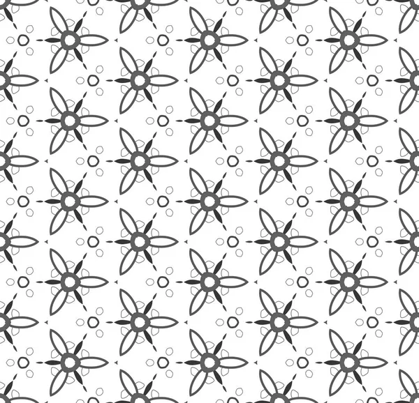 Inconsútil simple blanco y negro B & W patrón de geometría abstracta — Foto de Stock