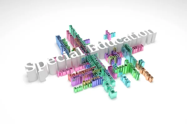 Speciale Istruzione, apprendimento, istruzione parole chiave cloud. Per — Foto Stock