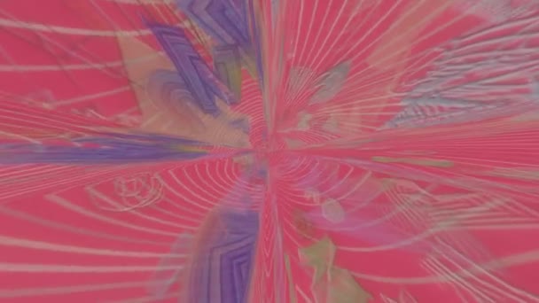 Movimento Astratto Colorato Liscio Infinito Loop Senza Soluzione Continuità Buono — Video Stock