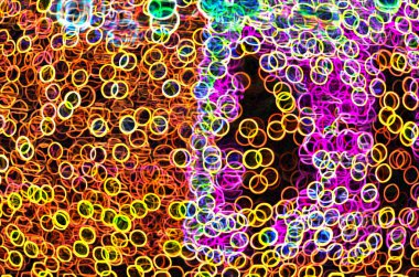 Dalga & çizgi renkli neon soyut sanat tasarım arka plan & t için