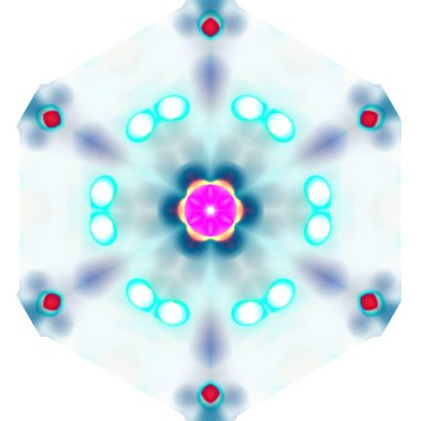 G için sanal kaleydoskop mandala dizisi soyut arkaplanı