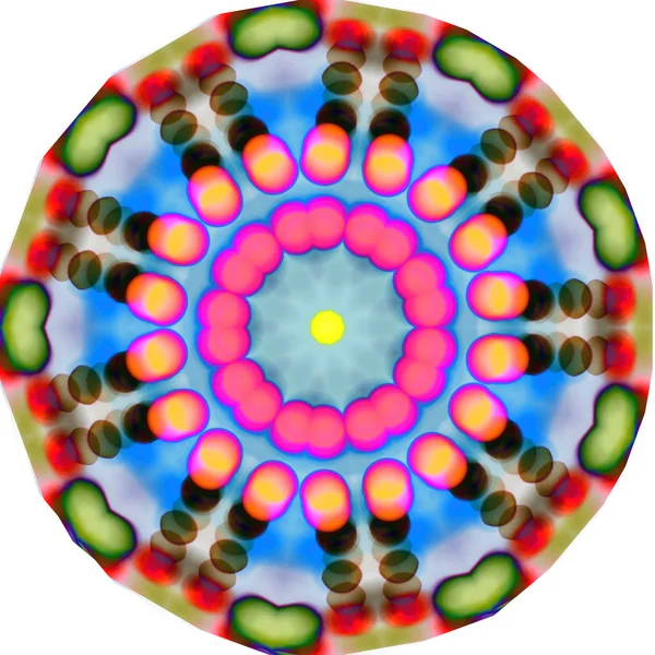 Virtuální kaleidoskop mandala posloupnost abstraktní pozadí pro g — Stock fotografie