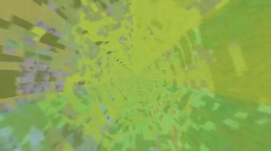 Gelecekçi yakınlaştırma efektleri, sonsuzluk ya da kusursuz döngü. Soyut dijital hız çizgisi hareketinin animasyonu. Kameraya doğru yakınlaşmak, parlamak, dinamik teknoloji konseptinde uçmak....