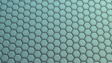 Geleceksel şekil, soyut nesnelerin animasyonu. Yakınlaşmak ya da uçmak. Işıltı ve dinamik teknoloji kavramı.