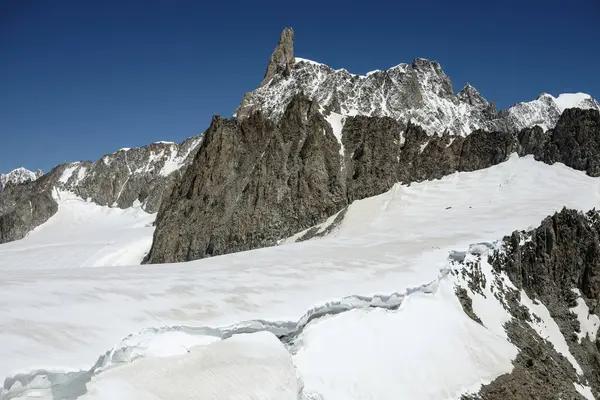 Panoramisch Uitzicht Mont Blanc Gletsjer — Stockfoto