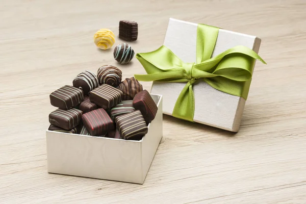 Variety of chocolates — Stock Photo, Image