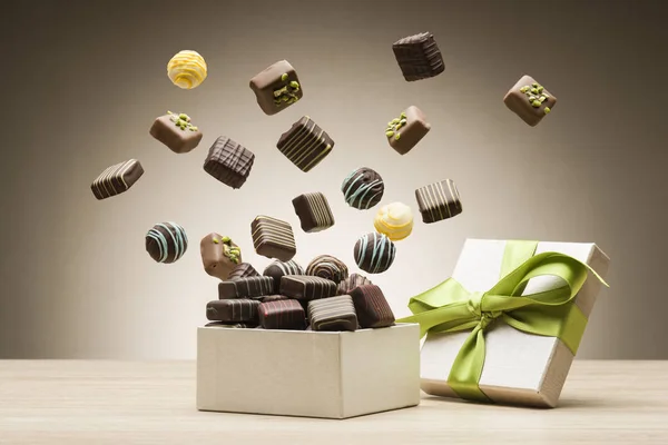 Variety of chocolates — Stock Photo, Image