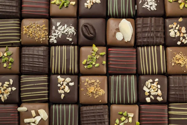 Variety of chocolates — Stock Photo, Image