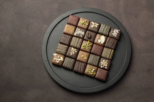 Variedade de Chocolates — Fotografia de Stock