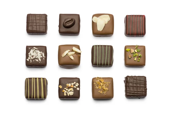 Variety of chocolates — Stock Photo, Image