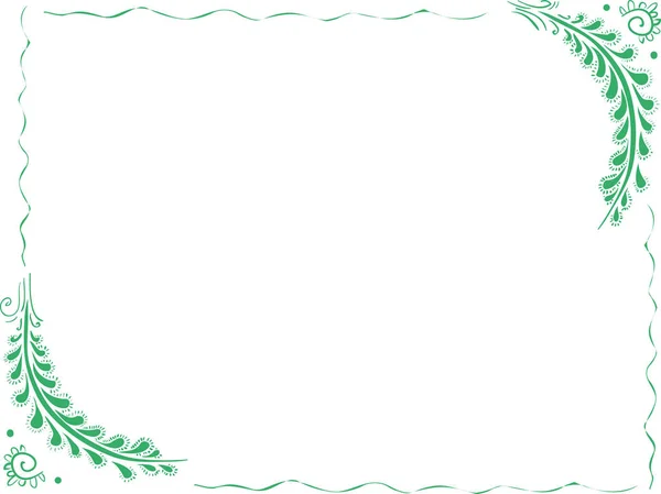 Yeşil şube - sadece çerçeve