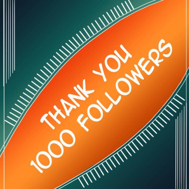 takipçileri 1000 turuncu teşekkür ederim