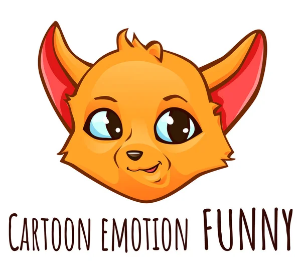 狐狸的动画片情感-滑稽 — 图库矢量图片