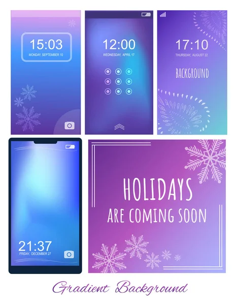 Degrade ultra menekşe, mor ve mavi arka plan ile w kümesi