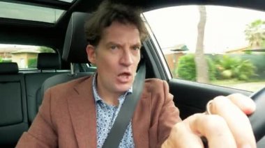 Adam yorgun sürüş araba tehlikeli