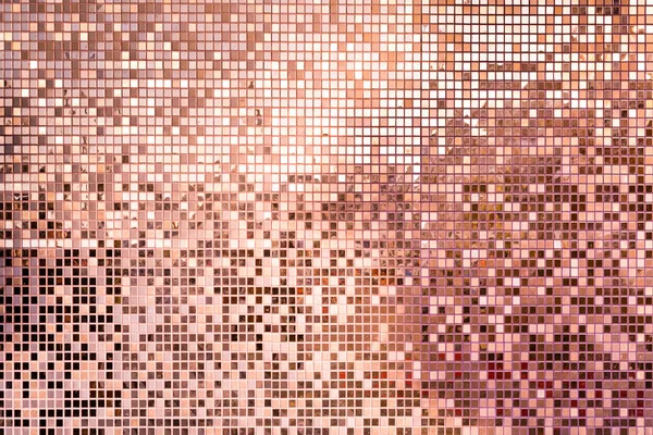 Pink Rose Gold Square Mosaic Tiles Texture Background Royalty Free Stock Photos