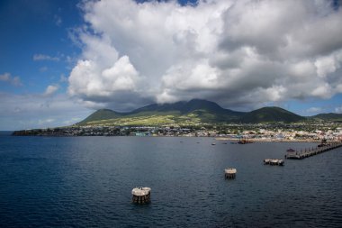 Bağlantı noktası Zante St. Kitts içinde içine çekerek bizim cruise gemi manzaraları