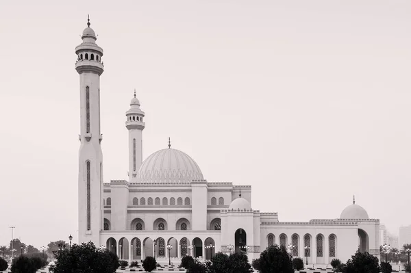 Mezquita Más Emblemática Fateh Por Noche Manama Bahréin — Foto de Stock