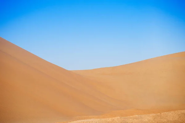 Пустота Экзотические Песчаные Дюны Пейзаж Пустыне Аль Ватба Вечерним Светом — стоковое фото