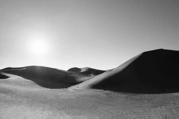 Wathna Desert Sand Dune Abu Dhabi Sunset — Stock Photo, Image