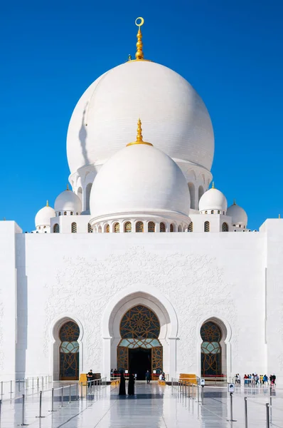 Φεβρουάριος 2015 Αμπού Ντάμπι Ηνωμένα Αραβικά Εμιράτα Sheikh Zayed Τζαμί — Φωτογραφία Αρχείου