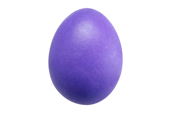 Isolado Bela Forma Perfeita Orgânica Violeta Roxo Easter Egg Fundo — Fotografia de Stock