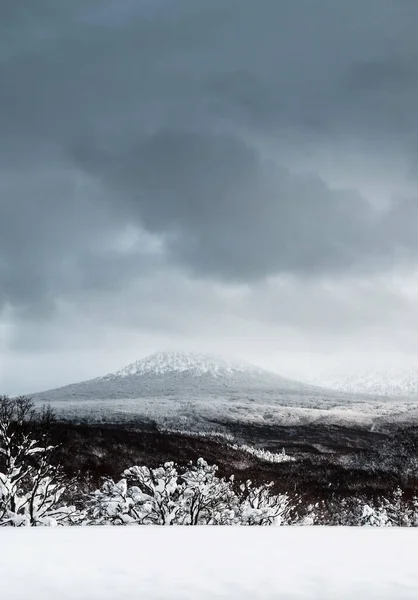 Paisaje Del Monte Hakkoda Invierno Cubierto Nieve Blanca Prefectura Aomori —  Fotos de Stock
