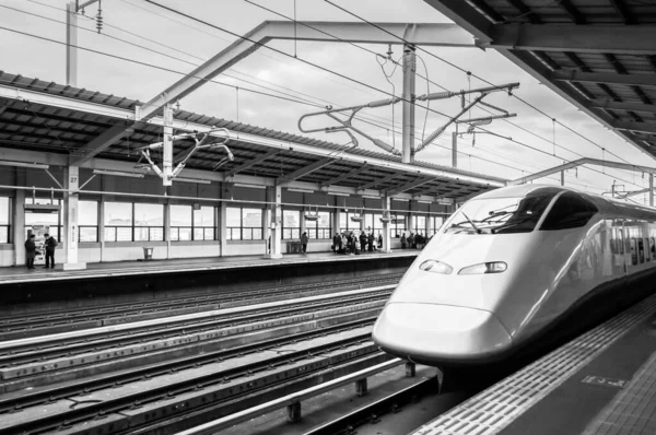 Jan 2014 Aizu Wakamatsu Giappone Shinkansen Serie Treno Alta Velocità — Foto Stock