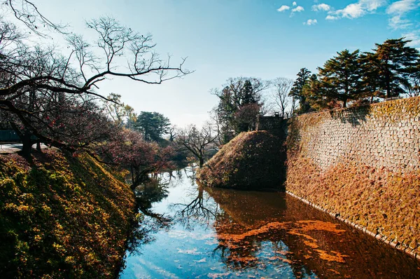 Dec 2018 Aizu Wakamatsu Japan Aizu Wakamatsu Tsuruga Castle Fortess — стоковое фото