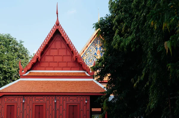 Oct 2019 Bangkok Tajlandia Bangkok National Museum Red Thai Royal — Zdjęcie stockowe