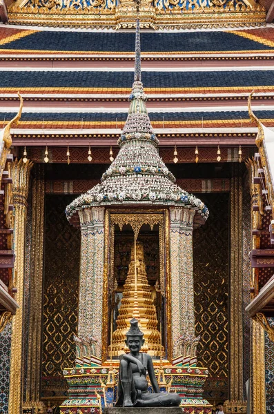 Belle Élégante Pagode Artisanale Bangkok Grand Palais Wat Phra Kaew — Photo