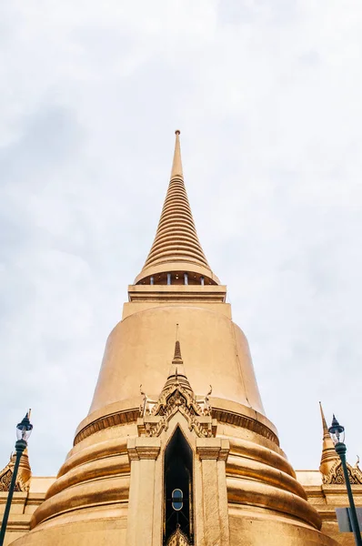 Bella Elegante Pagoda Oro Artigianale Bangkok Grand Palace Wat Phra — Foto Stock