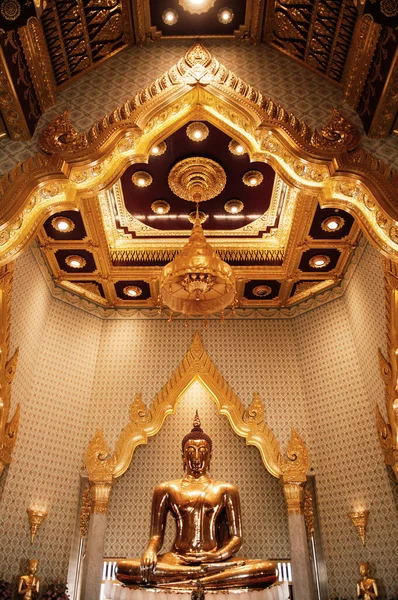 Mar 2018 Bangkok Tailândia Única Maior Escultura Buda Ouro Puro — Fotografia de Stock