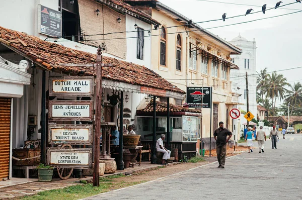 Jul 2012 Galle Sri Lanka Ciudad Vieja Galle Con Edificios — Foto de Stock