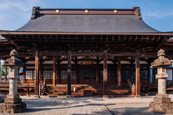 Mai 2013 Gifu Japon Ancienne Salle Principale Historique Bois Temple — Photo