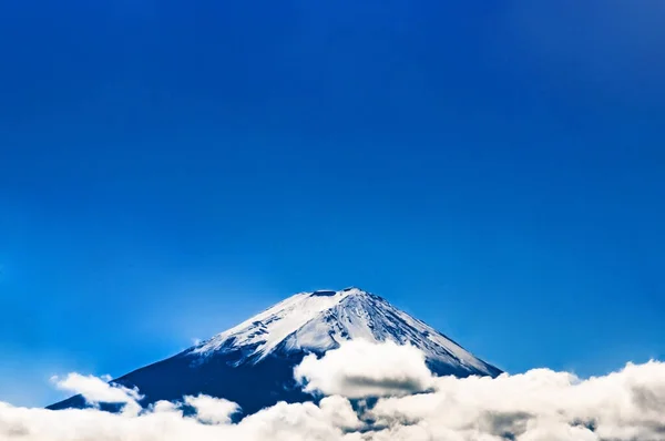 Snow Covered Peak Fujiyama Fujisan Mountain Mount Fuji — Stock Photo, Image