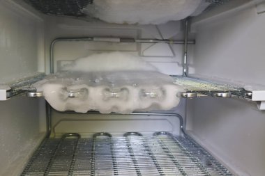 Dondurucuya defrost sırasında bak. Buzdolabı.