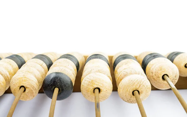 Ábaco Madera Antiguo Ábaco Madera Sobre Fondo Brillante Calculadora Madera —  Fotos de Stock