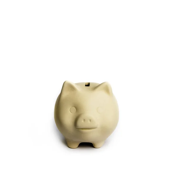 Piggy Bank Lichte Achtergrond Concept Opslaan Economie — Stockfoto